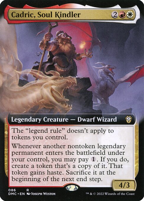 Cadric, Soul Kindler (86) [Dominaria United Commander] [Extended Art]