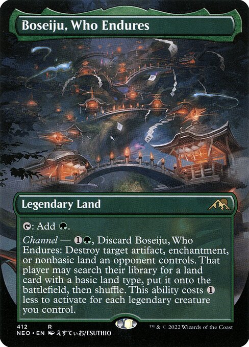 Boseiju, Who Endures (412) [Kamigawa: Neon Dynasty] [Borderless]