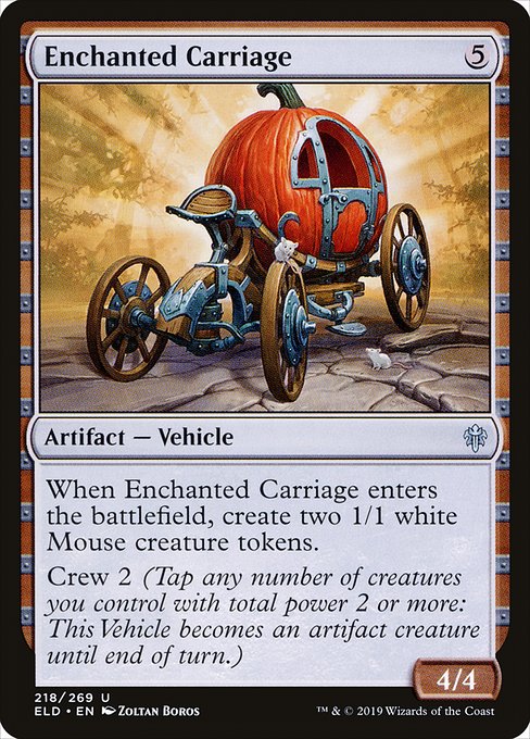 Enchanted Carriage (218) [Throne of Eldraine]
