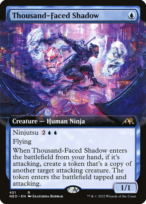 Thousand-Faced Shadow (451) [Kamigawa: Neon Dynasty] [Extended Art]