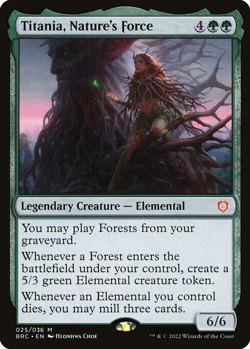 Titania, Nature's Force (25) [The Brothers' War Commander]