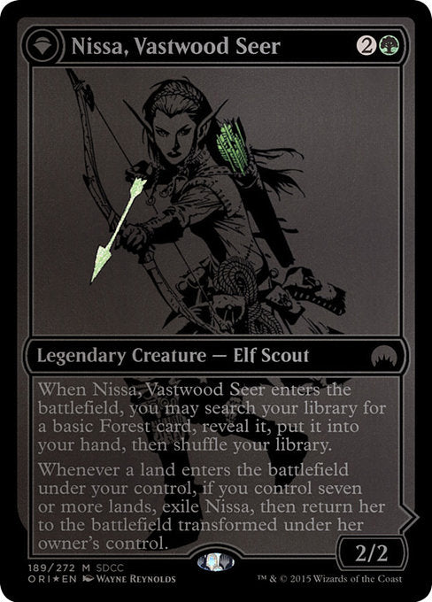 Nissa, Vastwood Seer // Nissa, Sage Animist (189) [San Diego Comic-Con 2015]