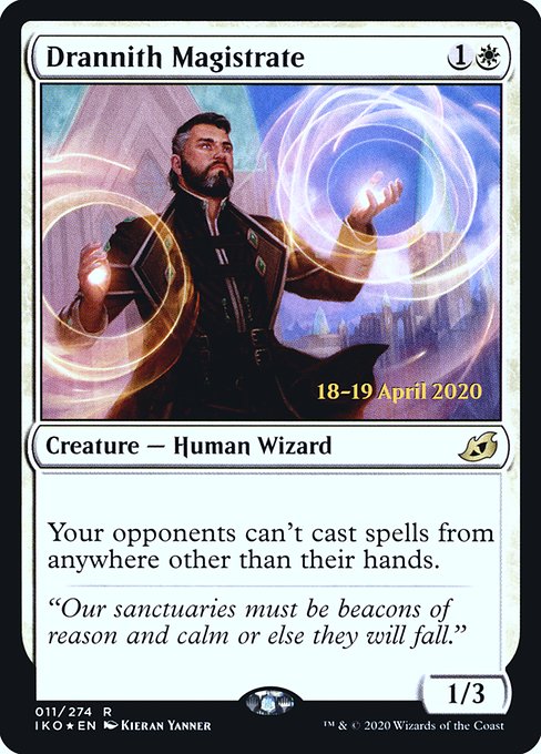 Drannith Magistrate (11s) [Ikoria: Lair of Behemoths Promos]