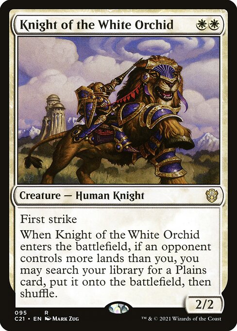 Knight of the White Orchid (95) [Commander 2021]