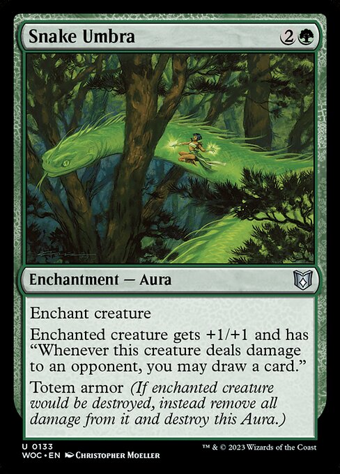 Snake Umbra (133) [Wilds of Eldraine Commander]