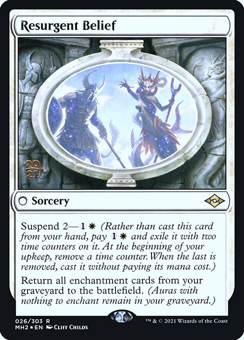 Resurgent Belief (26s) [Modern Horizons 2 Promos]