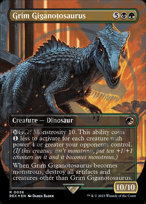Grim Giganotosaurus (36) [Jurassic World Collection] [Borderless]