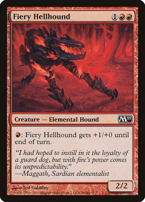 Fiery Hellhound (136) [Magic 2011]