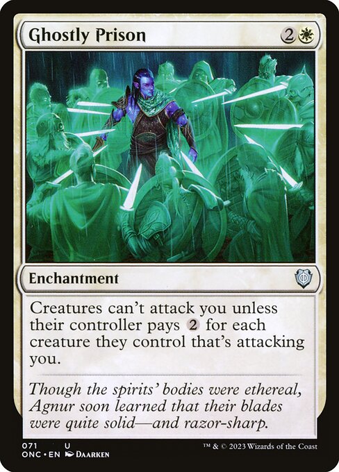 Ghostly Prison (71) [Phyrexia: All Will Be One Commander]