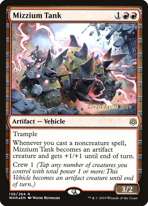 Mizzium Tank (138s) [War of the Spark Promos]