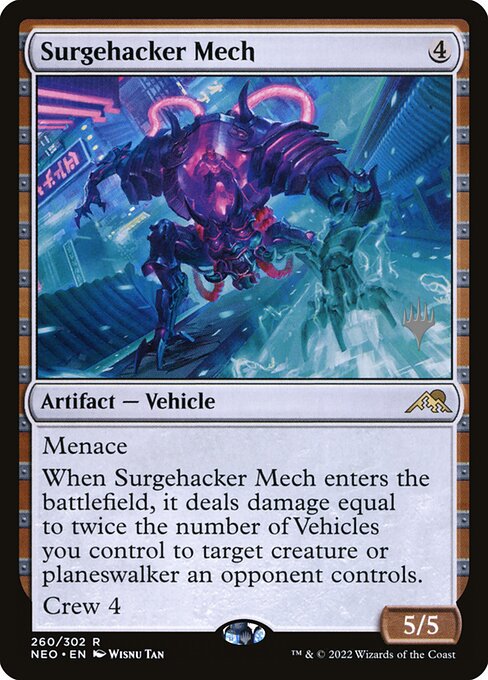 Surgehacker Mech (260p) [Kamigawa: Neon Dynasty Promos]