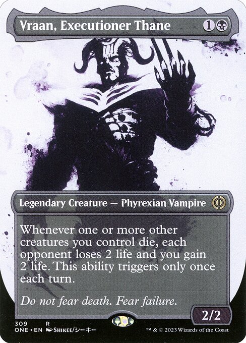 Vraan, Executioner Thane (309) [Phyrexia: All Will Be One] [Showcase, Borderless]