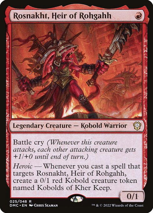 Rosnakht, Heir of Rohgahh (25) [Dominaria United Commander]