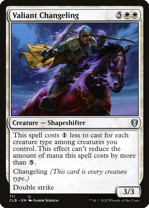 Valiant Changeling (711) [Commander Legends: Battle for Baldur's Gate]