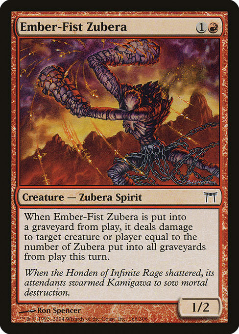 Ember-Fist Zubera (166) [Champions of Kamigawa]