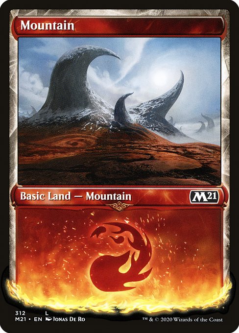 Mountain (312) [Core Set 2021] [Showcase]