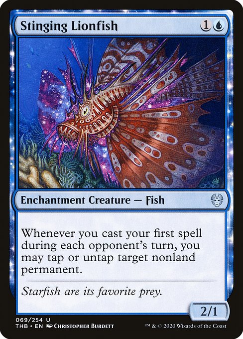 Stinging Lionfish (69) [Theros Beyond Death]