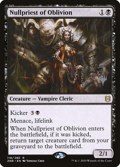 Nullpriest of Oblivion (118p) [Zendikar Rising Promos]