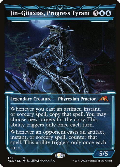 Jin-Gitaxias, Progress Tyrant (371) [Kamigawa: Neon Dynasty] [Showcase]