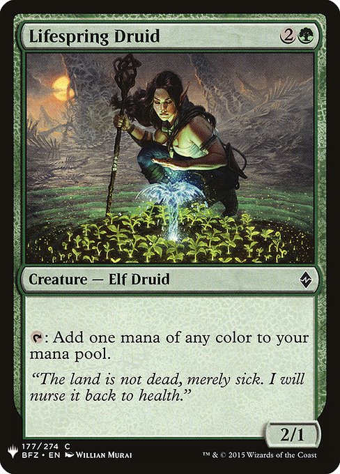 Lifespring Druid (BFZ-177) [The List]
