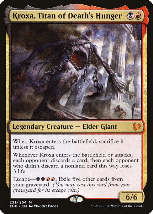 Kroxa, Titan of Death's Hunger (221p) [Theros Beyond Death Promos]