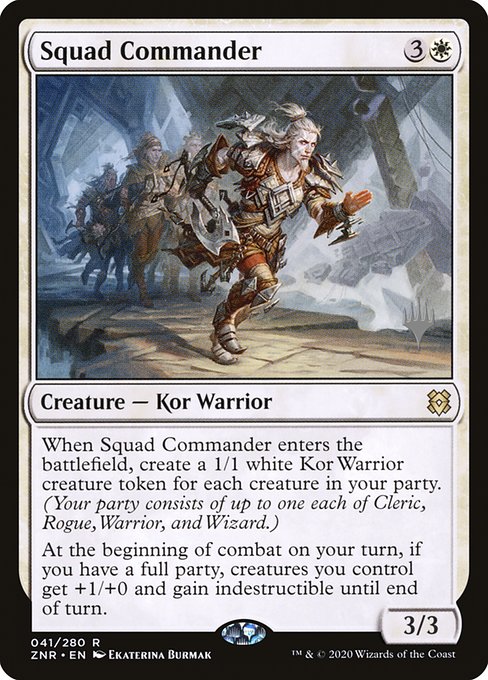 Squad Commander (41p) [Zendikar Rising Promos]