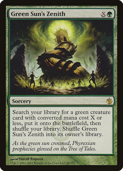 Green Sun's Zenith (81) [Mirrodin Besieged]