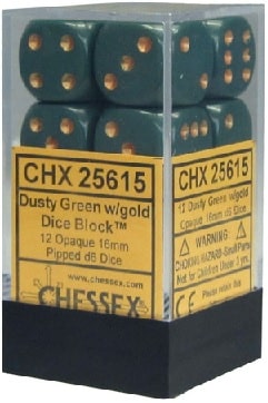 CHX25615 Dusty Green/Gold Opaque 12 D6 image 0