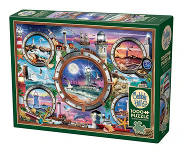 1000 Piece Lighthouses Puzzle Cobble Hill image 0