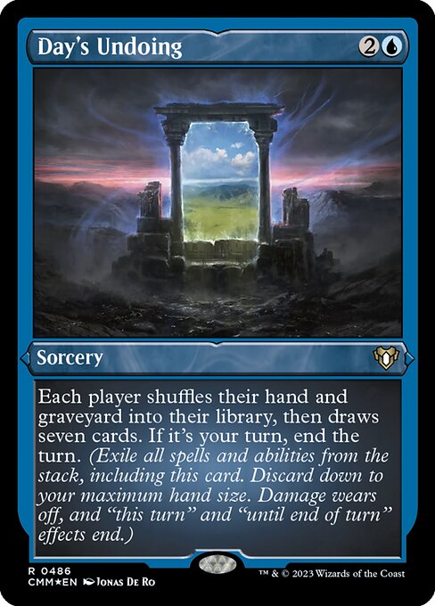 Day's Undoing (486) [Commander Masters]