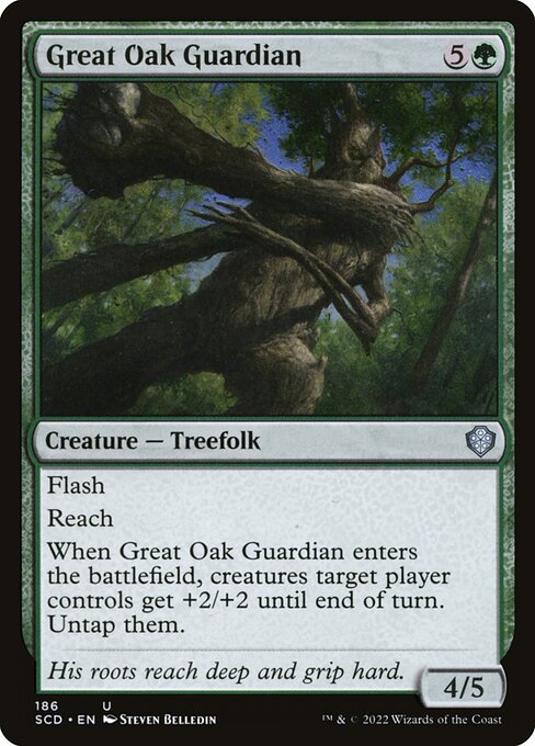 Great Oak Guardian (186) [Starter Commander Decks]