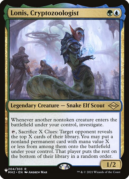 Lonis, Cryptozoologist (MH2-204) [The List]