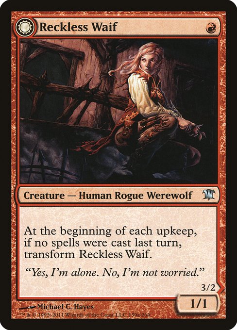 Reckless Waif // Merciless Predator (159) [Innistrad]