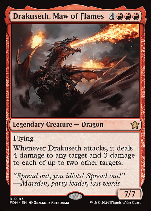 Drakuseth, Maw of Flames (193) [Foundations]