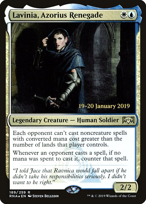 Lavinia, Azorius Renegade (189s) [Ravnica Allegiance Promos]