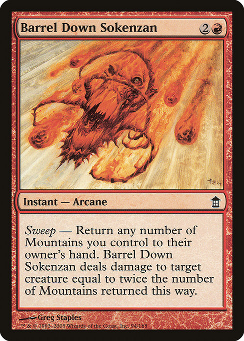 Barrel Down Sokenzan (94) [Saviors of Kamigawa]