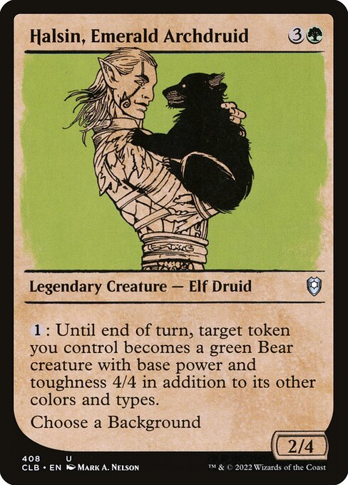 Halsin, Emerald Archdruid (408) [Commander Legends: Battle for Baldur's Gate] [Showcase]