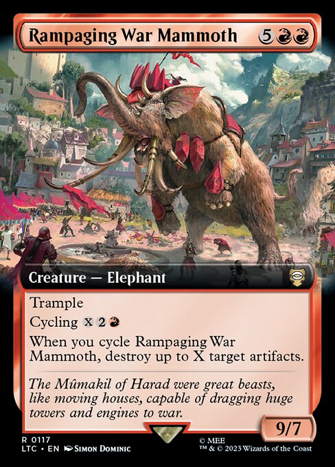 Rampaging War Mammoth (117) [Tales of Middle-earth Commander] [Extended Art]