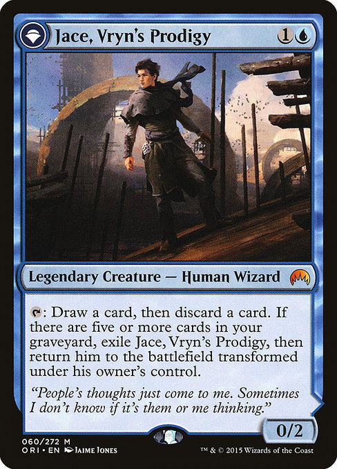 Jace, Vryn's Prodigy // Jace, Telepath Unbound (60) [Magic Origins]