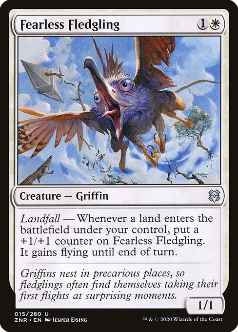 Fearless Fledgling (15) [Zendikar Rising]