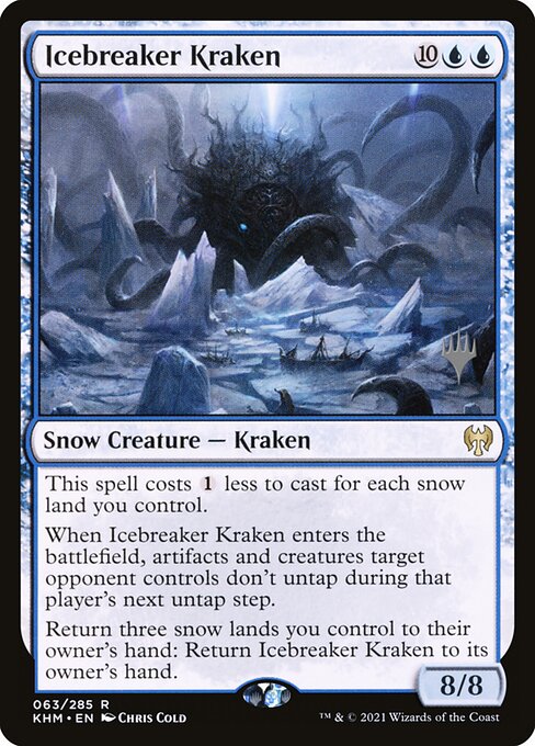 Icebreaker Kraken (63p) [Kaldheim Promos]