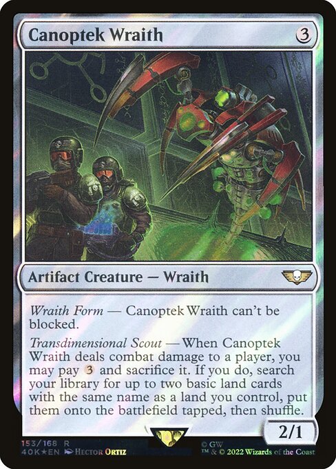 Canoptek Wraith (153★) [Warhammer 40,000 Commander]
