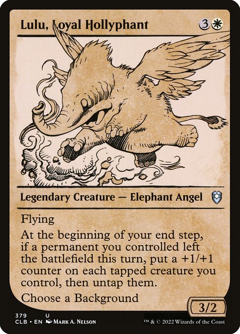 Lulu, Loyal Hollyphant (379) [Commander Legends: Battle for Baldur's Gate] [Showcase]
