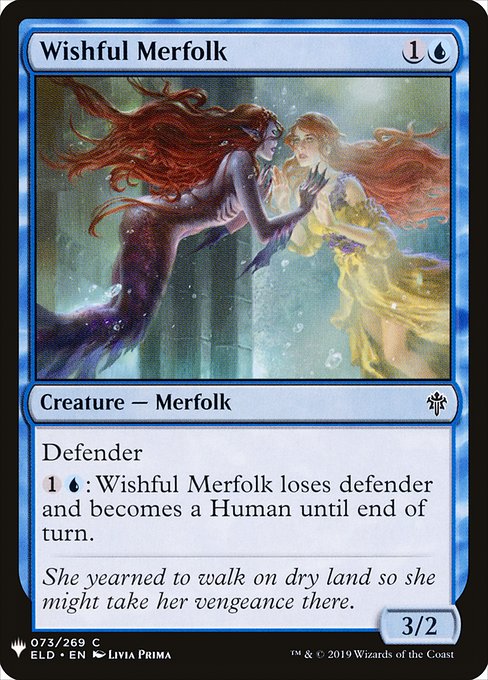 Wishful Merfolk (ELD-73) [The List]
