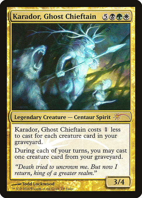 Karador, Ghost Chieftain (1) [Judge Gift Cards 2014]