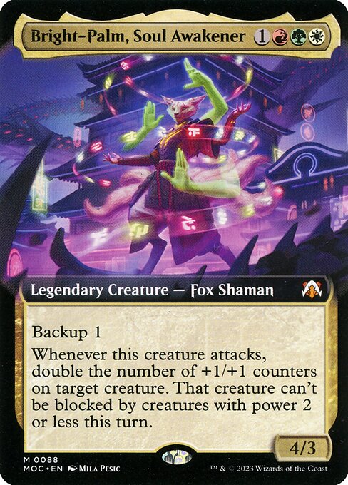 Bright-Palm, Soul Awakener (88) [March of the Machine Commander] [Extended Art]