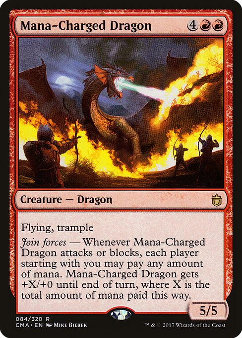 Mana-Charged Dragon (84) [Commander Anthology]