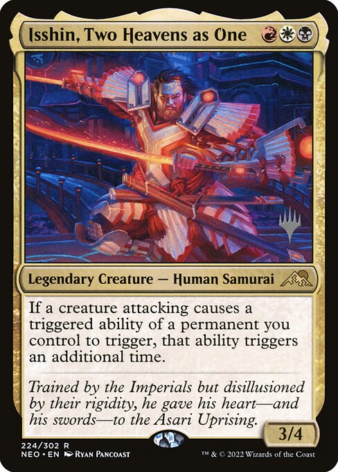 Isshin, Two Heavens as One (224p) [Kamigawa: Neon Dynasty Promos]