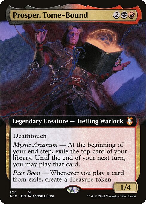 Prosper, Tome-Bound (324) [Forgotten Realms Commander] [Extended Art]