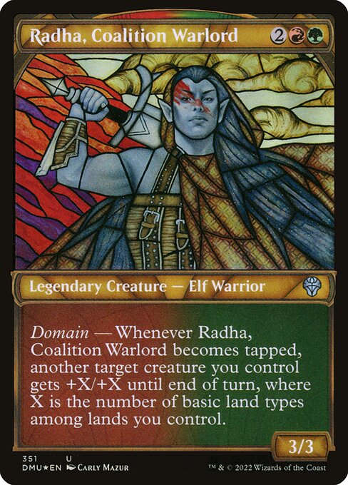Radha, Coalition Warlord (351) [Dominaria United] [Showcase]
